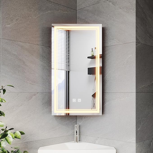 ELEGANT Bathroom Mirror Cabinet Corner Mirror Cabinet with Demister