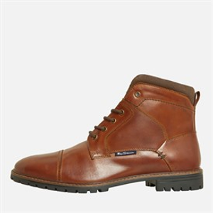 Ben Sherman Mens Prince Toe Cap Boots Tan