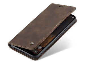 CaseMe Slim Synthetic Leather Wallet Case with Stand for Google Pixel 9 - Chocolate