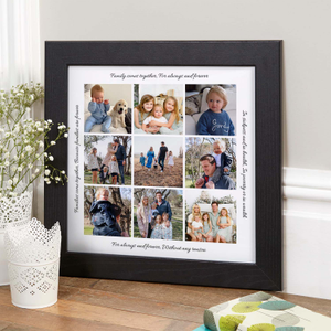 Photo Collage With Custom Text Border