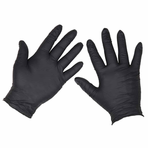 Sealey SSP60L Extra Thick Powder-Free Disposable Nitrile Gloves, Large (100 Pack)