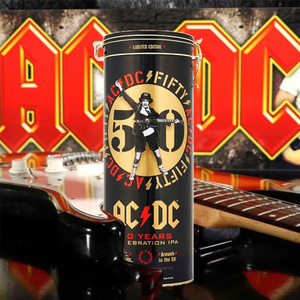 AC/DC 50th Anniversary Beer & Glass Tin