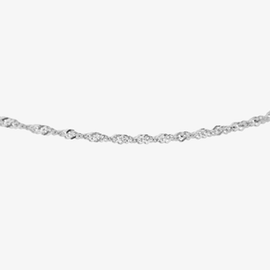 Sterling Silver 51cm Twisted Curb Chain Necklace 8.13.0475-51