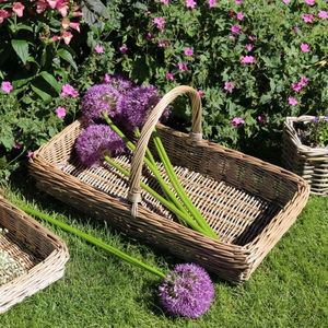 Kew Antique Wash Wicker Trug Basket