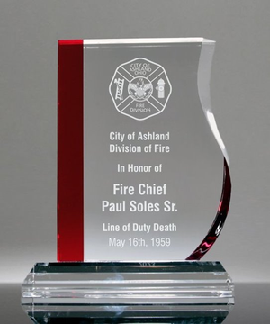 Firefighter Tradition Crystal Award