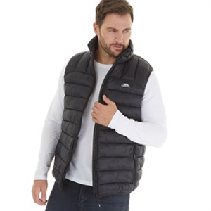 Trespass Mens Fergal Micro Padded Gilet Vest Black