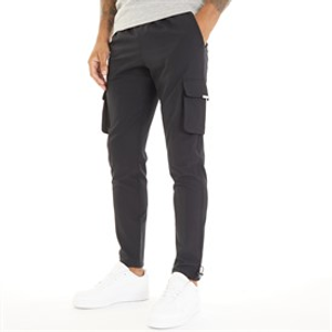 Closure London Mens Stretch Tech Cargo Pants Black