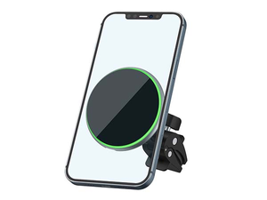 WiWU CH308 15W Round Wireless Charging Car Mount - Black