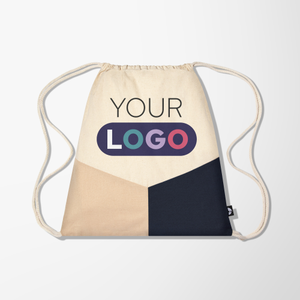 Full Color Issa 6 oz. Recycled Cotton Drawstring Bag