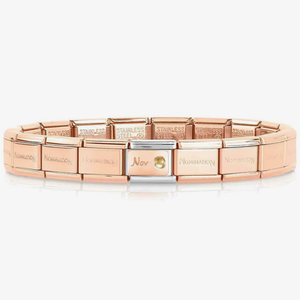 Nomination CLASSIC Rose Gold November Citrine Bracelet 430508/11