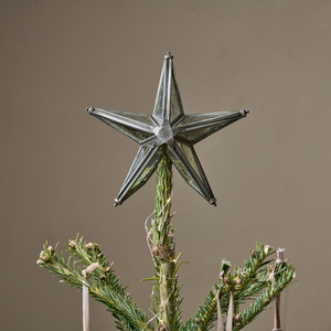 Bakara Star Tree Topper - Antique Silver