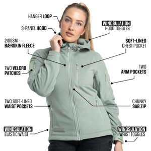 BÆRSkin 3-in-1 Women (Hoodie 340gsm + Rain Jacket)
