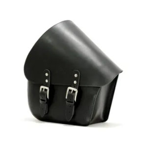 Longride Leather Swingarm Bag 7 Litre In Black For 2018-2023 Softail Models (CUS285)