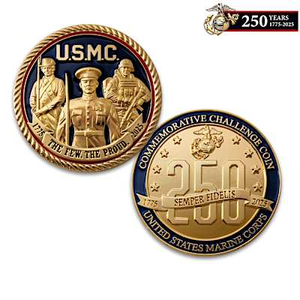 USMC 250th Anniversary Challenge Coin Collection