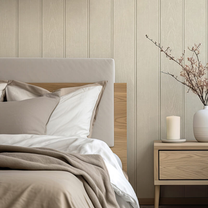 Belgravia Decor Beaded Wood Panel Beige Wallpaper - 5911