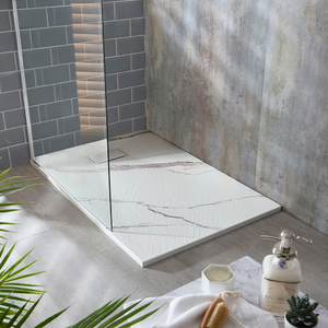 Milano Asta - Marble Effect Rectangular Shower Tray - 1400mm x 900mm