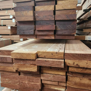 Brazilian Apitong, Angelim Pedra S4S Square Edge 2x12 (net 1-3/4 x 11-1/2)