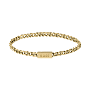 BOSS by Hugo Boss Jewellery Gold Steel Men's Chain Bracelet - 1580172M