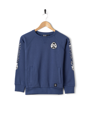 Fire Tok Kids Sweat Top in Blue