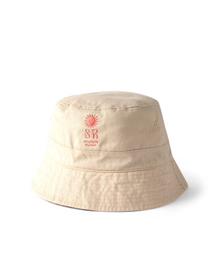Symbol Bucket Hat in Cream