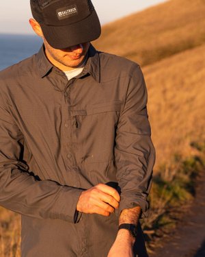 Owen Mens UPF 50+ Water Resistant Shirt in Grey