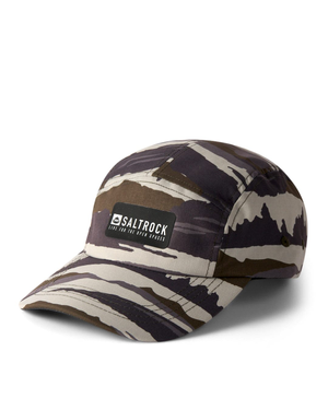 Camo Stripe UPF 50+ 5 Panel Tech Cap in Green