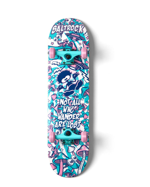 Funguy Trip Skateboard in Blue