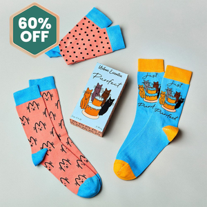Unisex Just Purrfect Socks Gift Set