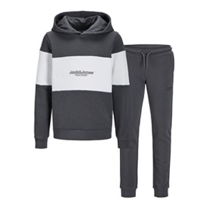 JACK & JONES Boys Lakewood Tracksuit Iron Gate