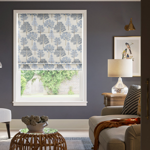 Coppice Faux Silk, Jean - Twist&Fit Roman Blind