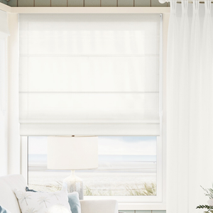 Casoria Voile, Classic White - Roman Blind
