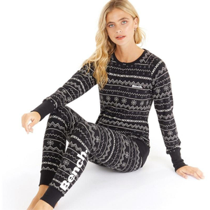 Bench Womens Soffi Pyjama Set - 10 / Black
