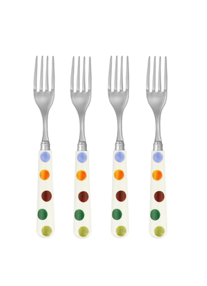 Polka Dot Set Of 4 Forks