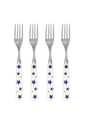 Blue Star Set Of 4 Forks