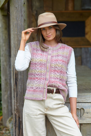Waistcoats in King Cole Crescendo Aran (6224)