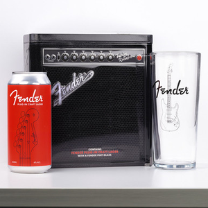 Fender Amp Tin Craft Lager and Pint Glass