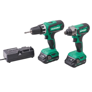 Hikoki Cordless Combi Drill & Impact Driver 2 x 2.0Ah Lithium-Ion With Charger & Carry Case 18V