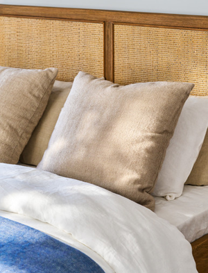 Stockwell Herringbone Cushion 60X60cm - Wool, Natural