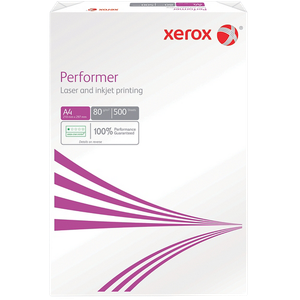Xerox Performer A4 Printer Paper 80 gsm Smooth White 150 CIE 500 Sheets
