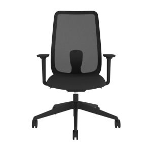 Echo Mesh Back Task Chair with 4D Arms - Black