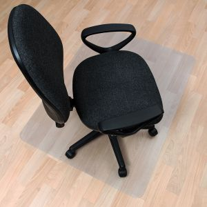Chair Mat for Hard Floors 900 x 1200 mm (Rectangular, Clear)