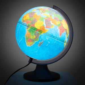 Sweden Blue Dual Mapping Globe