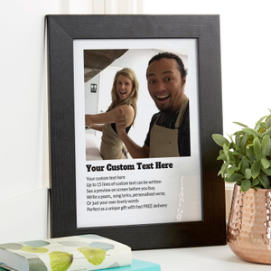 Photo Print With Custom Text Wall Art