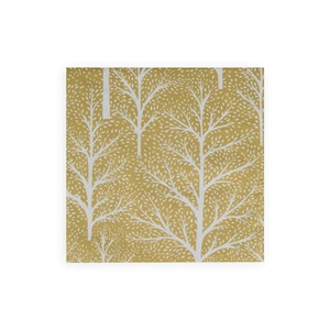 Caspari - Dinner Napkin Set Winter Trees Gold 40x40cm 20pce