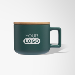 360ml Matt Tranquil Mug with Bamboo Lid
