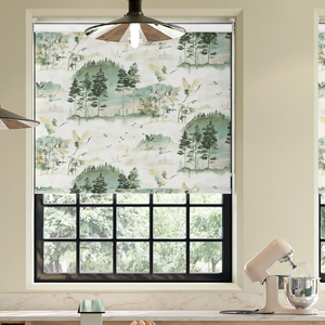 Mayumi, Green Forest - Twist&Fit Roller Blind