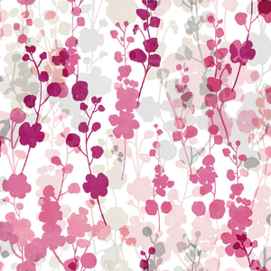 Ohpopsi Blossom Motifs Raspberry Wallpaper - JRD50123W