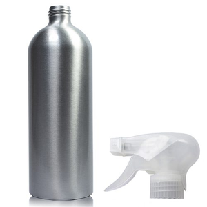 750ml Aluminium Bottle With Trigger Spray - Natural