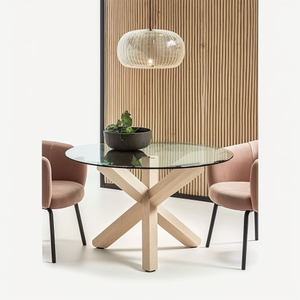 Tafelblad rond Rond glazen tafelblad – tot 200 cm diameter – in 6-12 mm gehard glas – met geslepen rand – strak ontwerp