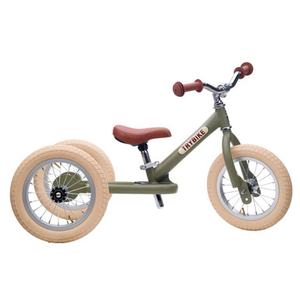 Trybike Matte 2-in-1 Balance Trike - Vintage Green